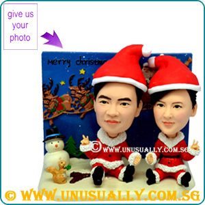 Limited Edition 2014 Lovely Christmas Couple Figurines